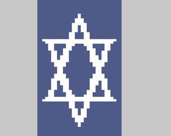 Star of David - Finger Knitting / Chunky Knit Blanket Pattern