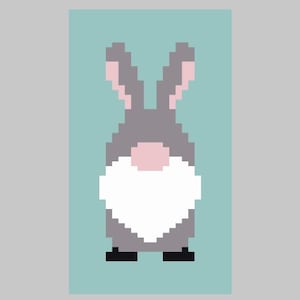 Bunny Gnome - Finger Knitting / Chunky Knit Blanket Pattern