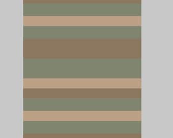 Warm Stripes - Finger Knitting / Chunky Knit Blanket Pattern