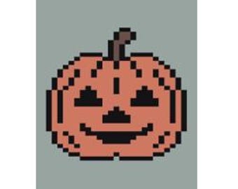 Halloween Pumpkin - Finger Knitting / Chunky Knit Blanket Pattern