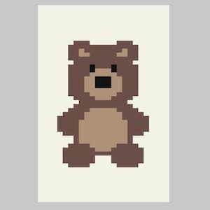 Teddy Bear small - Finger Knitting / Chunky Knit Blanket Pattern