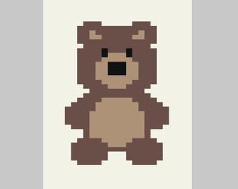 Teddy Bär klein - Fingerstricken / Chunky Knit Blanket Pattern