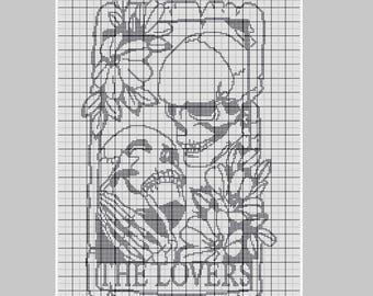 Los amantes - Graphgan de crochet simple - Patrón de manta