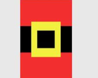 Traje de Papá Noel (tamaño almohada): patrón para tejer con los dedos o manta de punto grueso