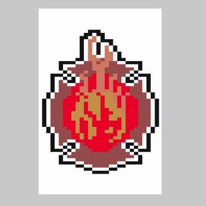 Fire logo - Finger Knitting / Chunky Knit Blanket Pattern