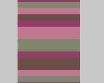 Romantic Stripes - Finger Knitting / Chunky Knit Blanket Pattern