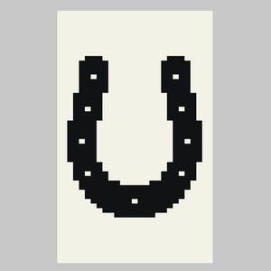 Horseshoe - Finger Knitting / Chunky Knit Blanket Pattern
