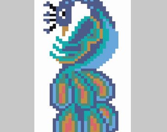 Peacock - Finger Knitting / Chunky Knit Blanket Pattern