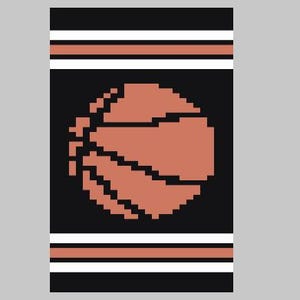 Basketball V2 - Finger Knitting / Chunky Knit Blanket Pattern