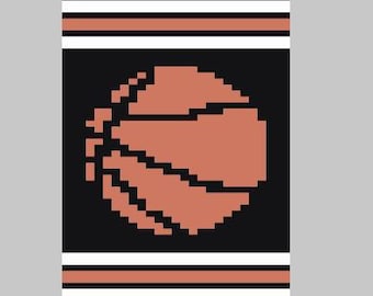 Basketball V2 - Finger Knitting / Chunky Knit Blanket Pattern