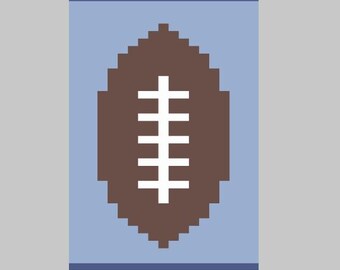 Football (Baby) - Finger Knitting / Chunky Knit Blanket Pattern