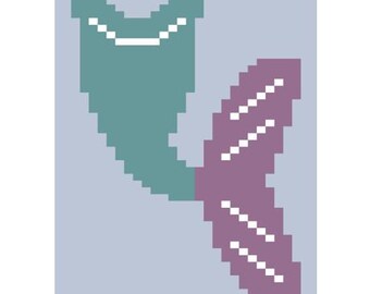 Mermaid Tail - Finger Knitting / Chunky Knit Blanket Pattern
