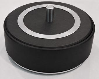 Record Holder - Transit Platter - Record Valet Jr. -Solid Rubber / Aluminum Bottom