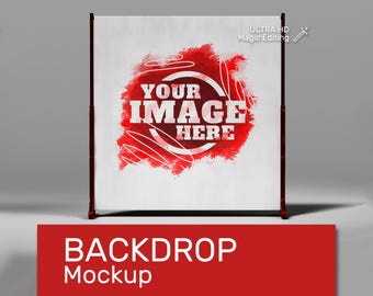 Maqueta de pancarta cuadrada con fondo: Fiesta de bodas con colores personalizados (archivo digital PSD)