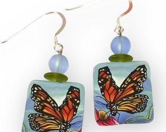 Monarch Butterfly Earrings