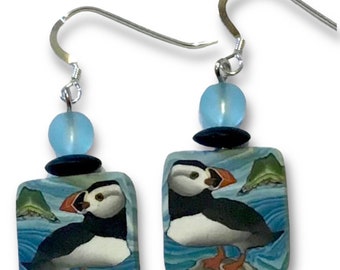 Puffin Earrings