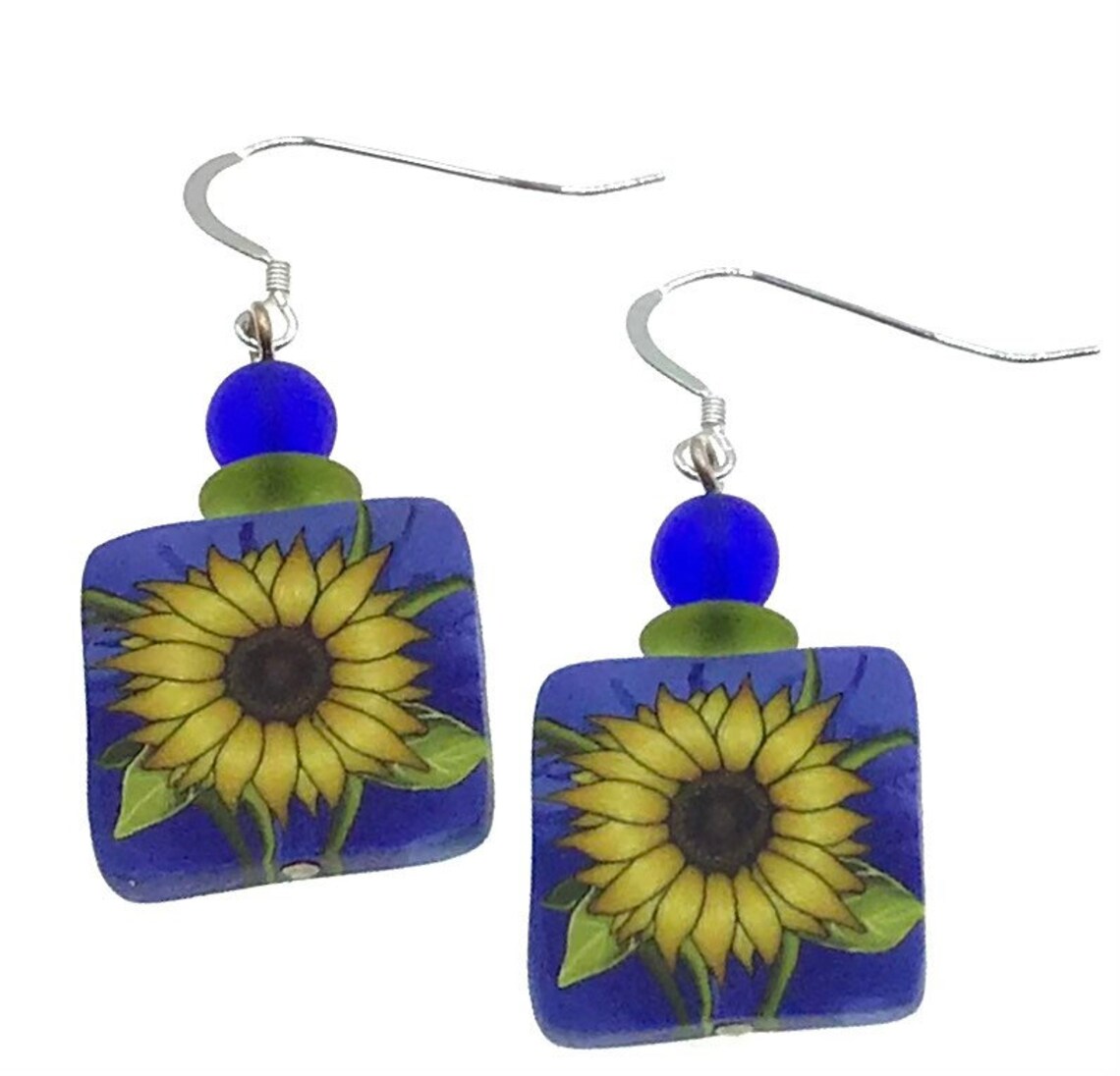 Sunflower Earrings Etsy