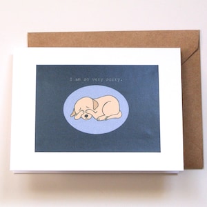 Handmade Puppy Sorry Card, I am so very sorry, Apology Gift