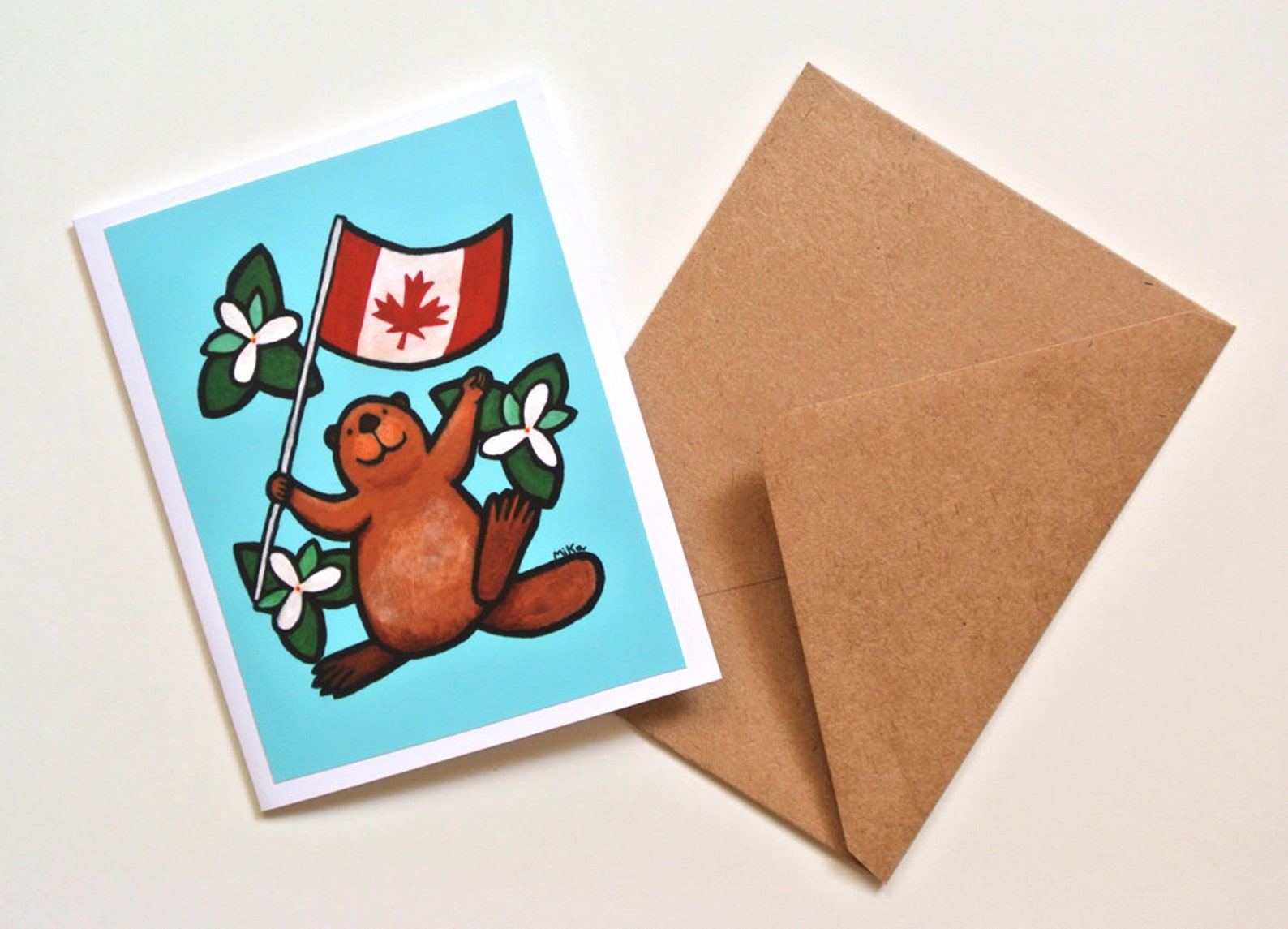 Canadian Greeting Card Funny Birthday Card From Canada Beaver Etsy