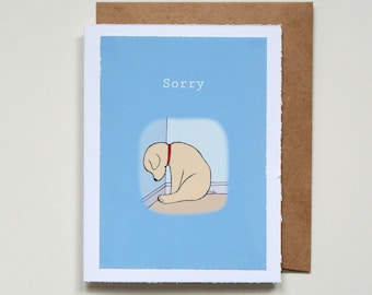 Sad Puppy Dog Sorry Card: Sincere Apology Gift