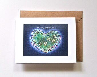 Pet Loss Sympathy Card: So Sorry for Your Loss, Beloved dog or cat