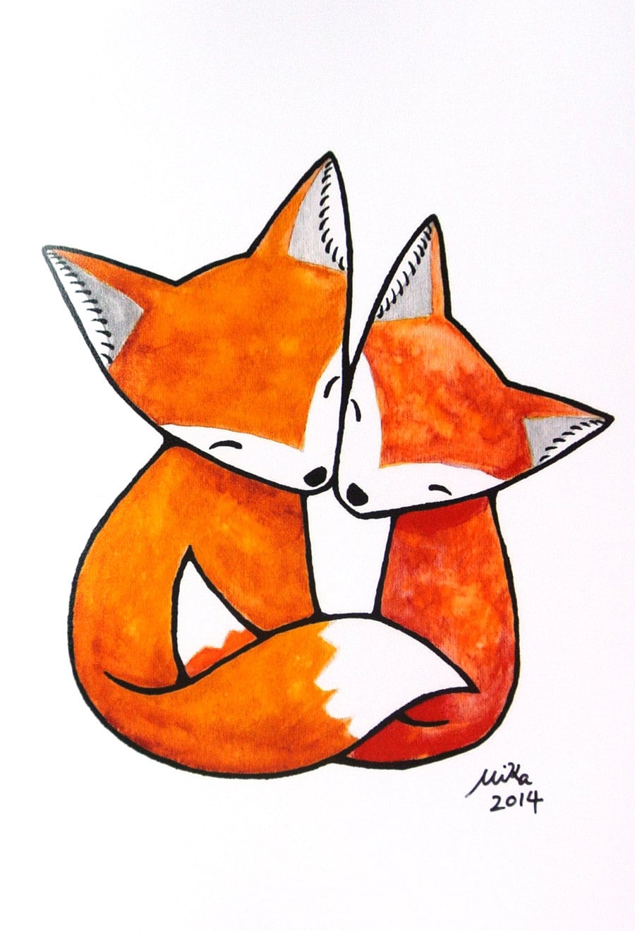 Fox Print Fox Couple Love Illustration Print Orange Fox Art - Etsy Fox Print Fox Couple Love Illustration Print Orange Fox Art - Etsy