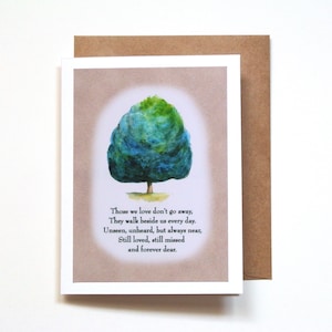 Carte de sympathie, désolé pour votre perte, cadeau de condoléances, carte de soutien en cas de deuil, carte de perte d'animal de compagnie, poème cher pour toujours, commémoration d'anniversaire de la mort