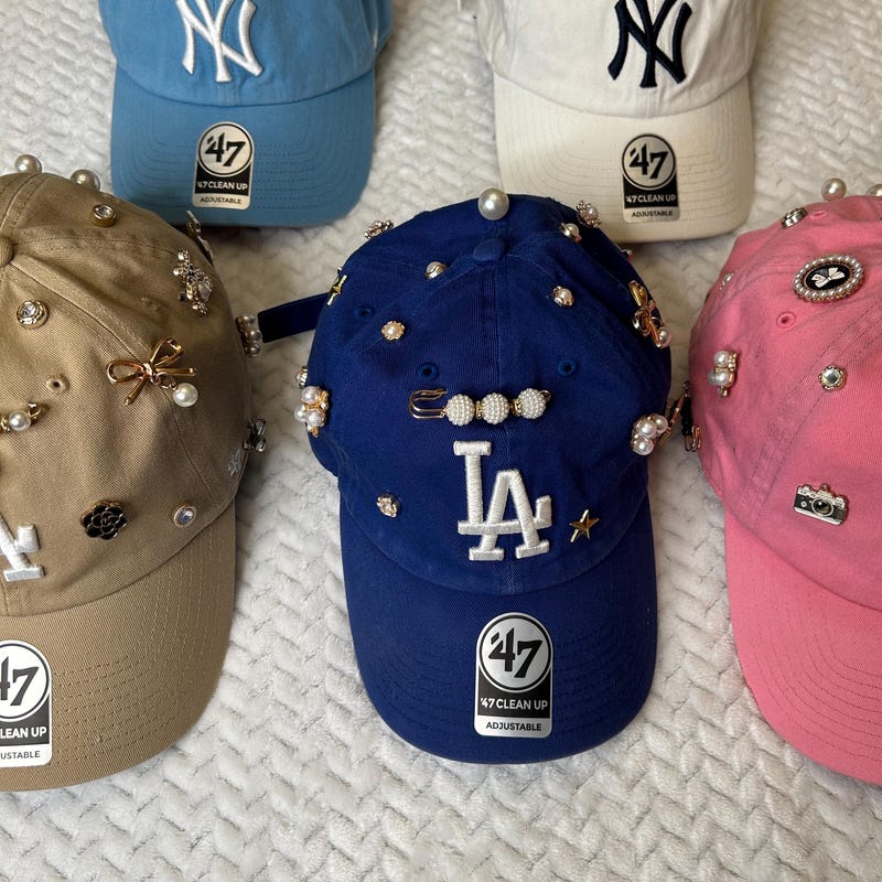 Decorated Baseball Caps - Etsy