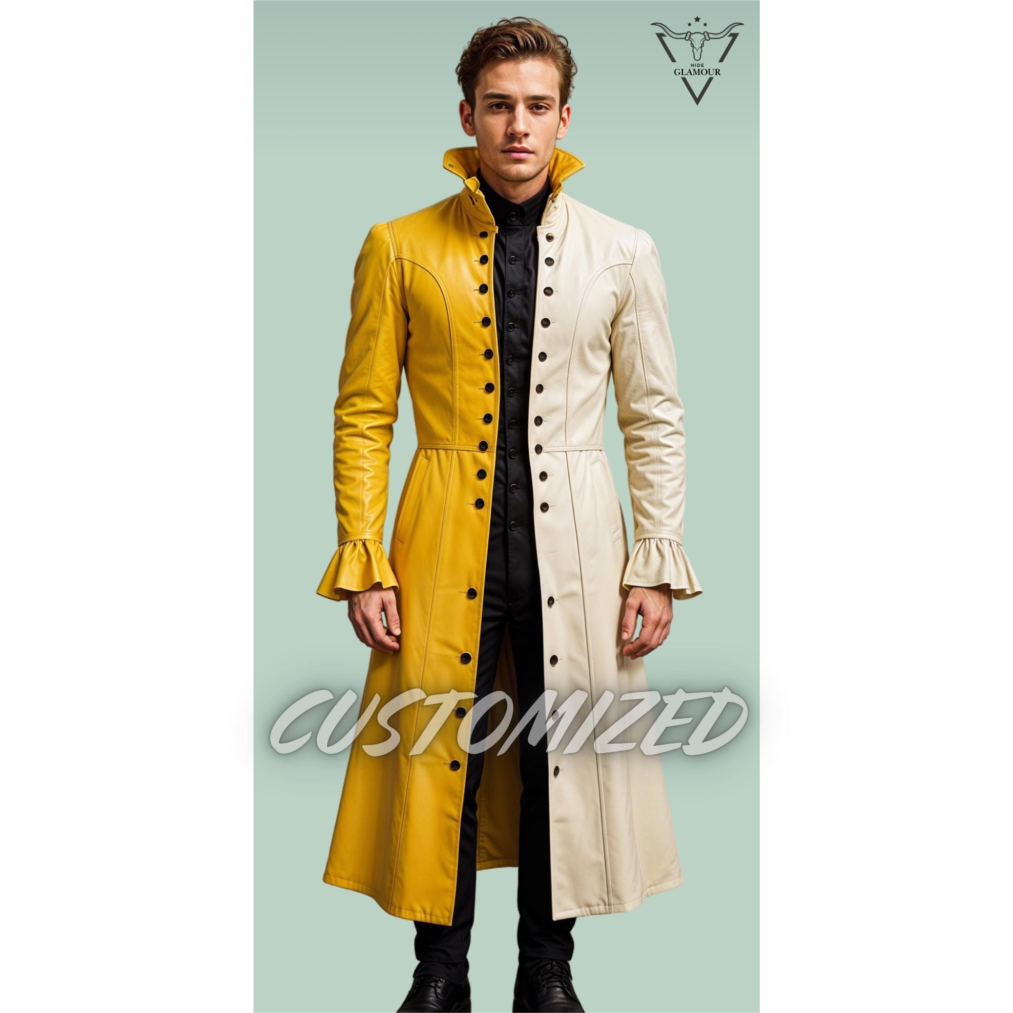Yellow Leather Trenchcoat Singapore