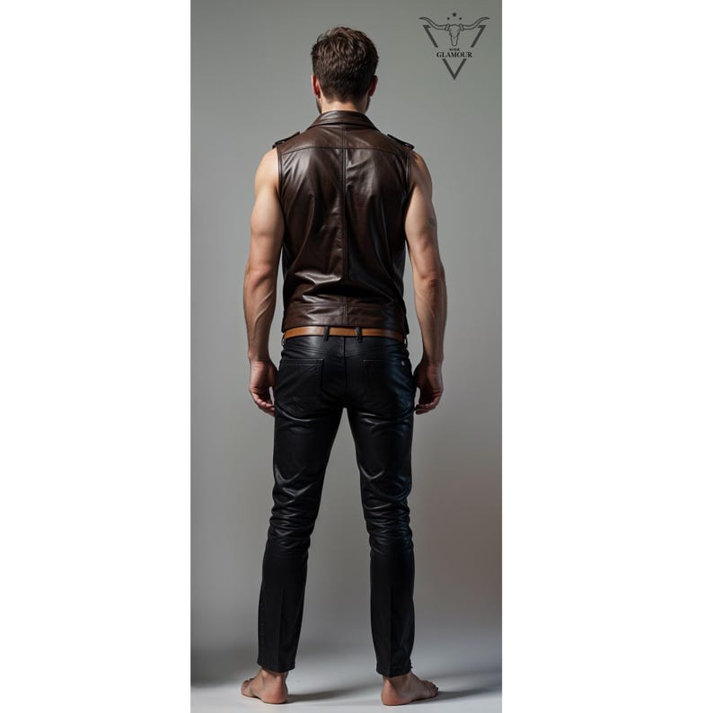 thumbnail image 2 of ATG Men's Traditional Short Leather Pants Set – 6-Piece Oktoberfest Costume (SKHSH19) 2 of 6