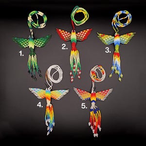Colibrí con cuentas // Colgante colibrí de mostacillas // Colgante de colibrí // Beaded Hummingbird