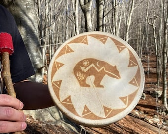Small shamanic drum // Bear drum // Shamanic drum for children