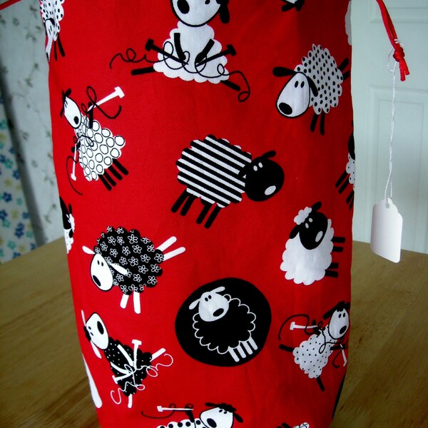 Knitting Project Bag  - SHEEP -   B 98