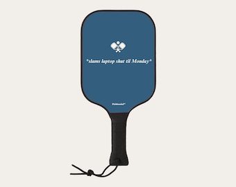 Pickleball Paddle - Slams Laptop Shut