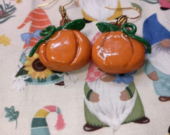 Orecchini Di Halloween A Goccia Con Perline A Forma Di Zucca - Pendenti Arancioni Per Donne E Ragazze, Accessori Festa Autunnali - 2
