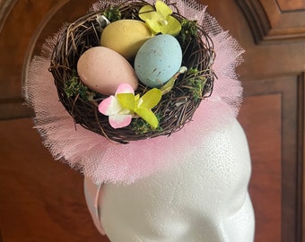 Easter Egg Fascinator Headband - Easter Parade - Easter Egg Hunt - Spring - Easter Bunny