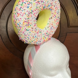 Giant Sprinkle Donut Fascinator Headband - Donut Theme - Birthday Headband - Candy Land Theme - Bake Sale - Bakery - Donut Lover - Sweets