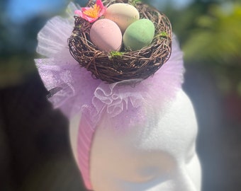 Easter Egg Fascinator Headband - Easter Parade - Easter Egg Hunt - Spring - Easter Bunny