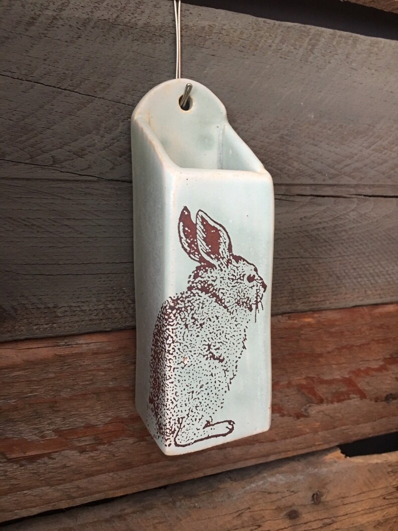 Bunny Hanging Wall Vase