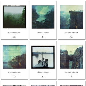 Noruega, cartões postais, da Noruega, lote, conjunto, pacote, polaroids, Escandinávia, fotografia, Preikestolen, fiordes, natureza, arte, paisagem, viagem