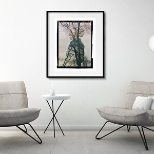 Fine Art Giclee Print, Photography, Poetic, Woman, Trees, Large Art, Wall Art, Autumn, Home, Portrait, Hospitality Decor, Poster, Abstract image 4