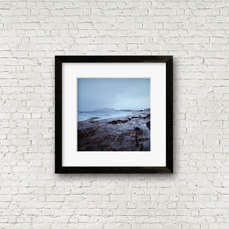 Strong winds at the Sea, In Ireland, Photography, Coast, Dark Blue, Rocks, Waves, Landscape, Nautical, Art, Stormy Ocean, Severe, Irish image 4