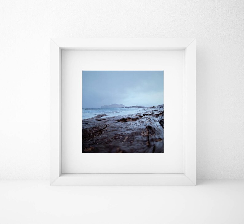 Strong winds at the Sea, In Ireland, Photography, Coast, Dark Blue, Rocks, Waves, Landscape, Nautical, Art, Stormy Ocean, Severe, Irish image 3