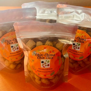 Nigerian Chin Chin Snack: Four Flavor Variety Bundle (3oz)