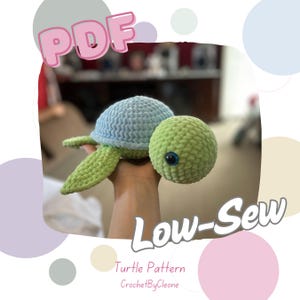 Super Cute Low-Sew Crochet Turtle Pattern