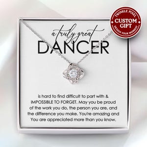 Dancer Jewelry - Thank You Dancer, Appreciation Gift for Dancer, Gift for Dancer, Retirement Gift for Dancer, Best Dancer Ever