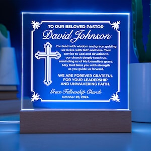 Targa di ringraziamento per il pastore - Regalo personalizzato di ringraziamento per il pastore, Regalo per pastori, Ringraziamento per il pastore, Regali per predicatori