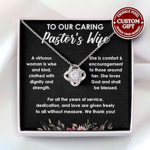 Pastor&#39;s Wife Necklace  - Gift for Pastor&#39;s Wife, Pastor Wife Appreciation Gift, Pastors Wife Mother&#39;s Day Gift, Preachers Wife Jewelry