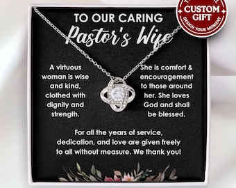 Pastor's Wife Appreciation Necklace  - Gift for Pastor's Wife, Pastor Wife Appreciation Gift, Pastors Wife Mother's Day Gift, Preachers Wife