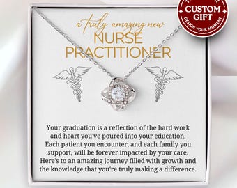 Bijoux de remise des diplômes d'infirmière praticienne - Cadeau d'étudiant d'infirmière praticienne, nouveau cadeau d'infirmière praticienne, nouveau collier d'infirmière praticienne pour femme, diplômé en soins infirmiers